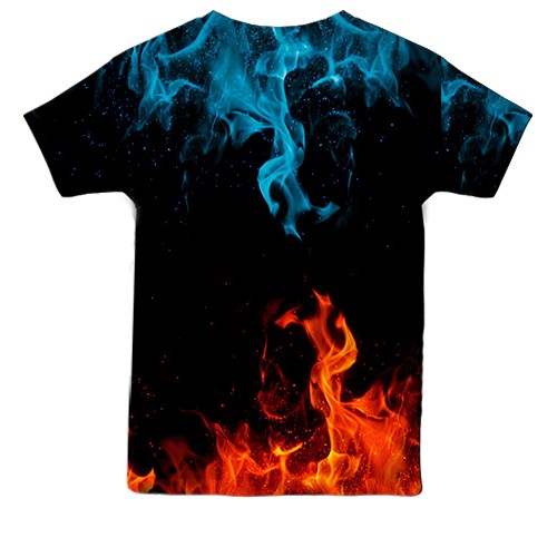 Детская 3D футболка "Brawl Stars" Fire (вид сзади)