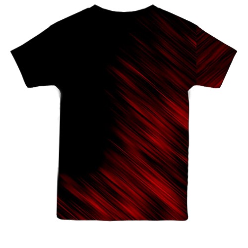 Дитяча 3D футболка Саллі у закривавленій масці - SALLY FACE (вид ззаду)