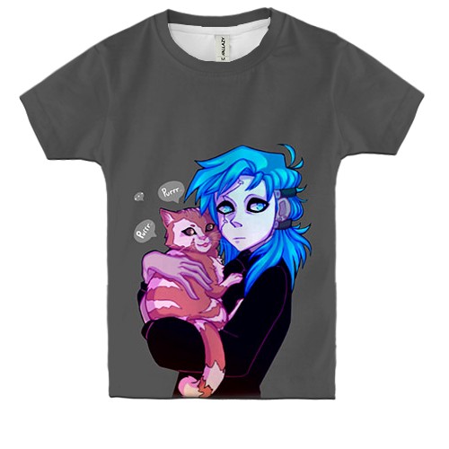 Дитяча 3D футболка Саллі та Ларрі - SALLY FACE (вид спереду)