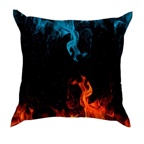 3D подушка "Brawl Stars" Fire (вид сзади)