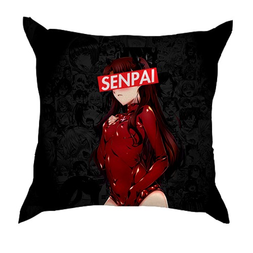 3D подушка Anime Senpai (вид спереду)