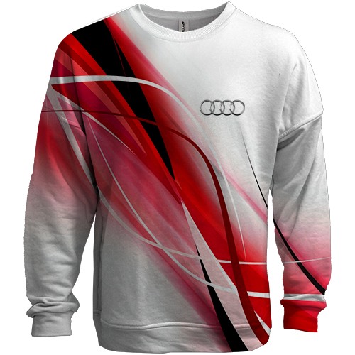 3D світшот Audi (Абстракція) (вид спереду)