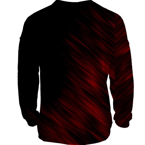 3D свитшот Салли в окровавленной маске - SALLY FACE (вид сзади)