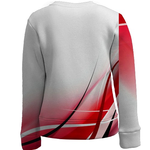 Детский 3D свитшот Audi (абстракция) (вид сзади)