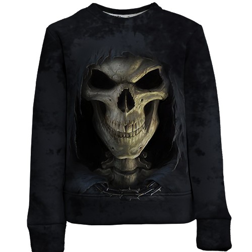 Детский 3D свитшот Прорыв черепа (2) (вид спереди)