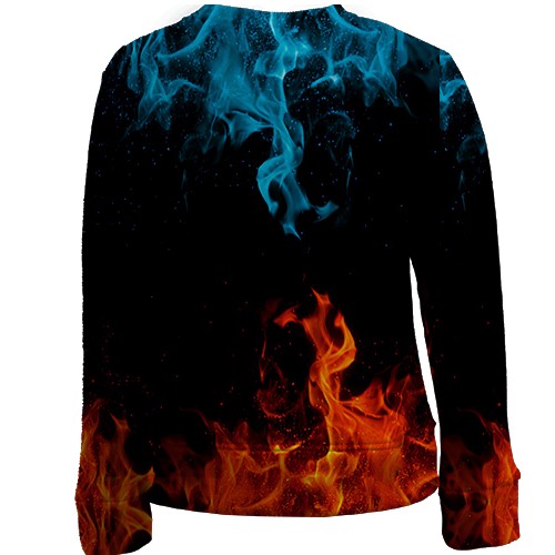 Дитячий 3D світшот "Brawl Stars" Fire (вид ззаду)