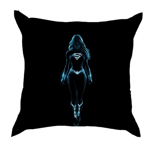 3D подушка Super Woman Neon (вид спереду)