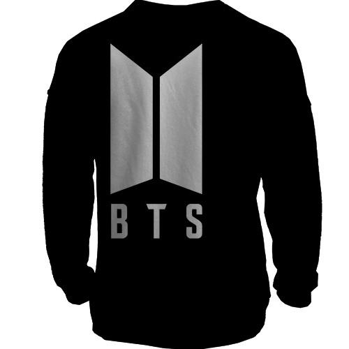 3D світшот з гуртом БТС (BTS) K-POP ARMY (2) (вид ззаду)