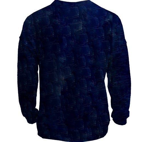 3D світшот с группой БТС (BTS K-POP) ARMY в костюмах (вид ззаду)