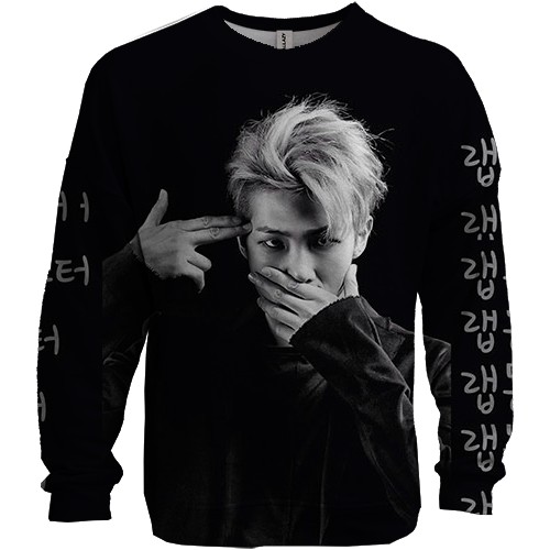 3D світшот с группой БТС (BTS) K-POP ARMY RAP MONSTER (вид спереду)