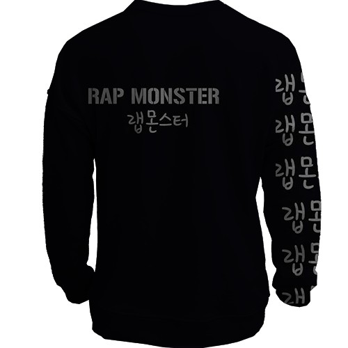 3D світшот с группой БТС (BTS) K-POP ARMY RAP MONSTER (вид ззаду)