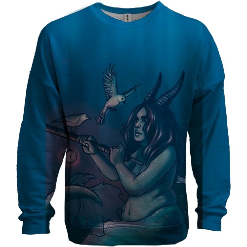 3D свитшот со знаком зодиака Телец (вид спереди)