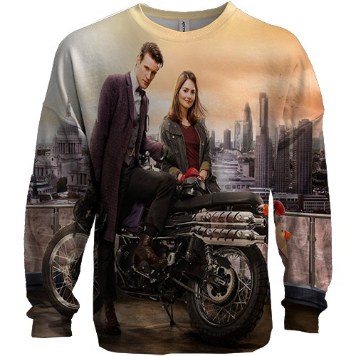 3D свитшот с Доктором Кто (вид спереди)