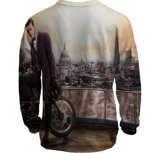 3D свитшот с Доктором Кто (вид сзади)