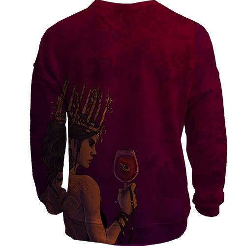 3D свитшот со знаком зодиака Скорпион (вид сзади)