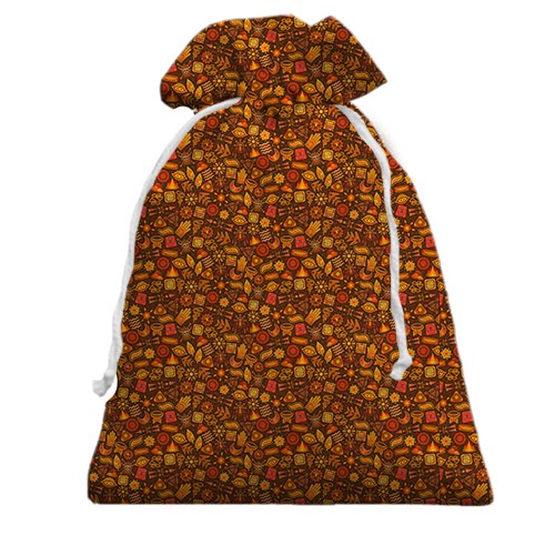 3D Подарунковий мішечок з орнаментом (вид ззаду)