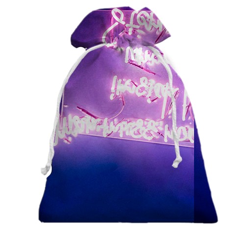 3D Подарунковий мішечок з группой БТС (BTS K-POP) АРМІЯ (вид ззаду)