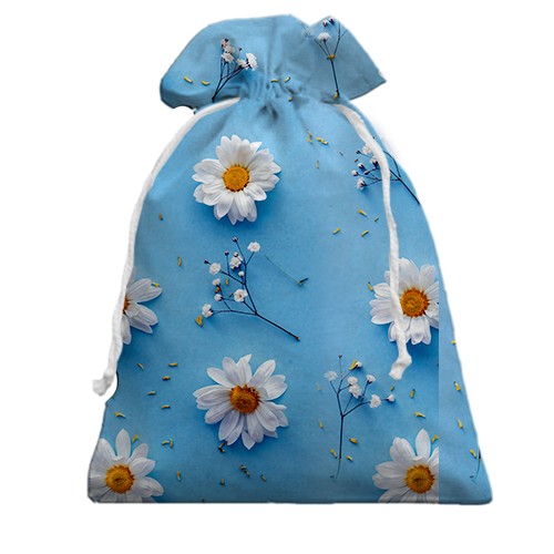 3D Подарочный мешочек Ромашки (АРТ) (вид сзади)