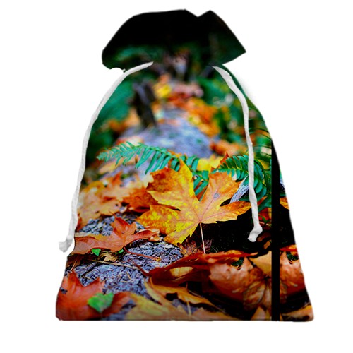 3D Подарочный мешочек Осенние листья (вид сзади)