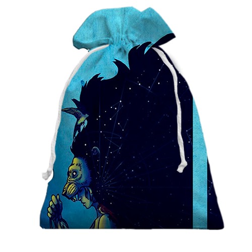 3D Подарунковий мішечок зі знаком зодіаку Лев (вид ззаду)