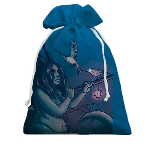 3D Подарунковий мішечок зі знаком зодіаку Тілець (вид ззаду)