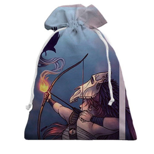 3D Подарунковий мішечок зі знаком зодіаку Стрілець (вид ззаду)