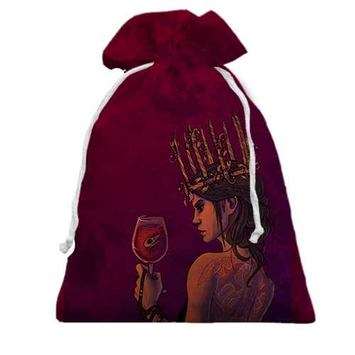 3D Подарунковий мішечок зі знаком зодіаку Скорпіон (вид спереду)