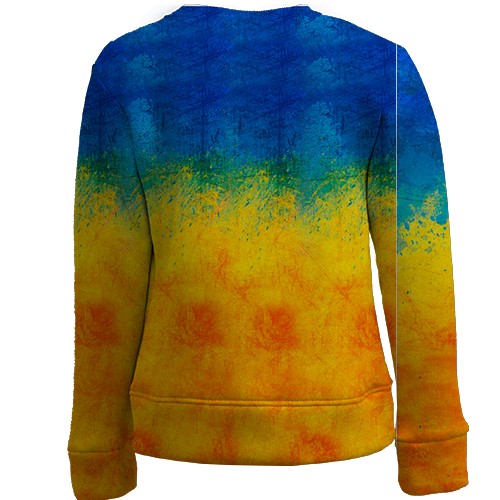 Дитячий 3D світшот з Гербом України (вид ззаду)