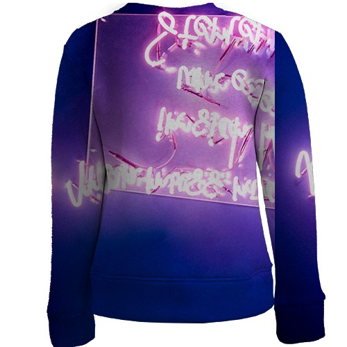 Детский 3D свитшот с группой БТС (BTS K-POP) ARMY (вид сзади)