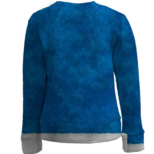 Детский 3D свитшот с костюмом Снегурочки (вид сзади)