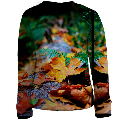 Дитячий 3D світшот Осіннє листя (вид ззаду)