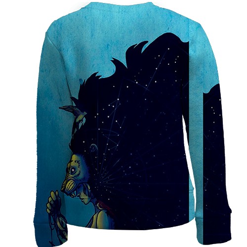 Дитячий 3D світшот зі знаком зодіаку Лев (вид ззаду)