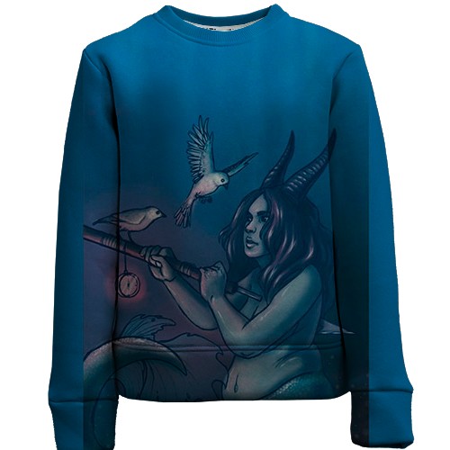 Дитячий 3D світшот зі знаком зодіаку Тілець (вид спереду)