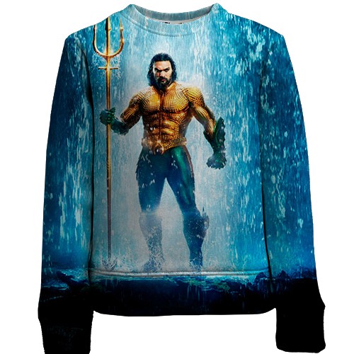 Дитячий 3D світшот з Акваменом (вид спереду)