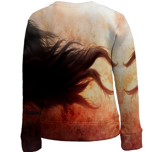 Дитячий 3D світшот з Чудо-Жінкою (вид ззаду)