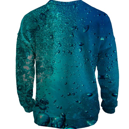 3D свитшот с подводным видом (вид сзади)