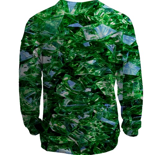 3D свитшот с изумрудами (вид сзади)