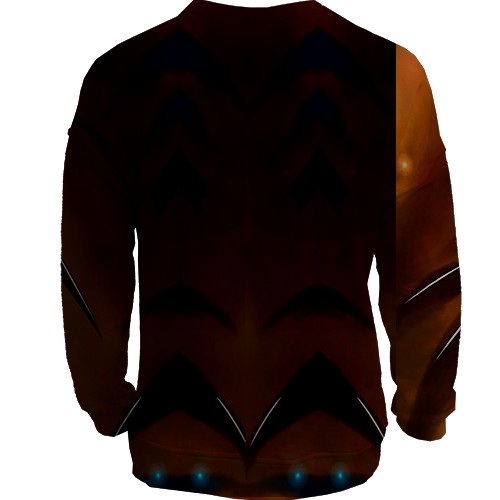 3D свитшот с драконом (вид сзади)