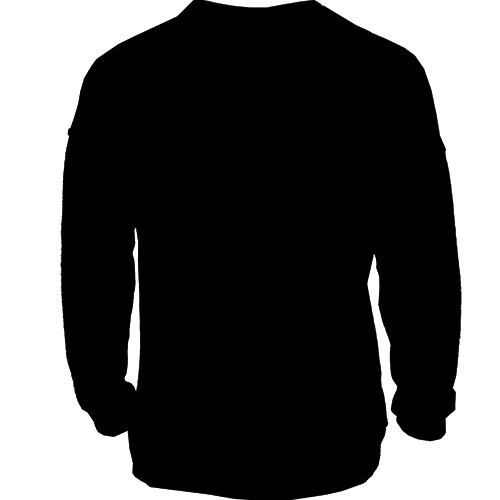 3D свитшот Black is my happy color (вид сзади)