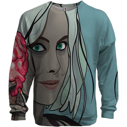 3D світшот з дівчиною і морозивом (вид спереду)