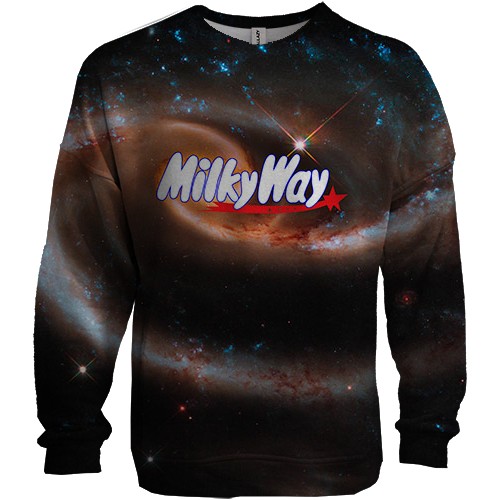 3D світшот Milky Way (вид спереду)