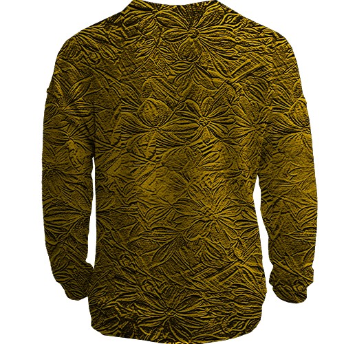 3D свитшот с цветочным слитком золота (вид сзади)