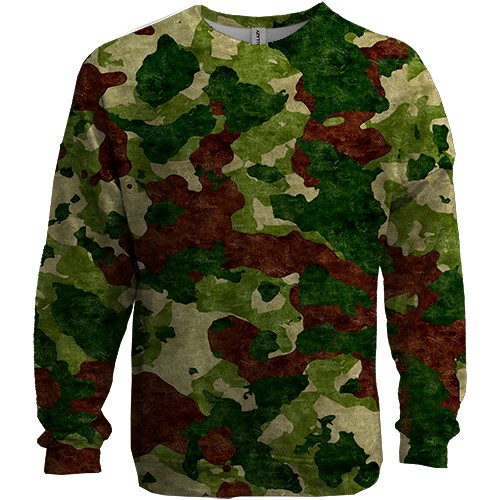 3D світшот з лісовим камуфляжем (2) (вид спереду)