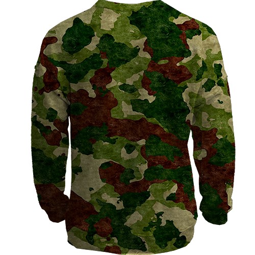 3D світшот з лісовим камуфляжем (2) (вид ззаду)