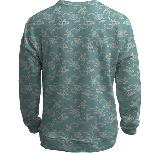 3D свитшот с текстурой обоев (вид сзади)