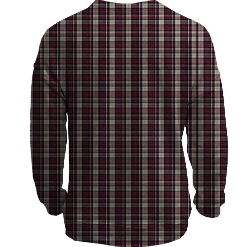 3D свитшот с клетчаным полотном (вид сзади)