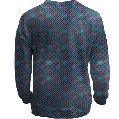 3D світшот з текстурою луски (вид ззаду)