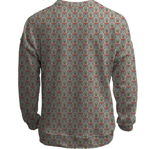 3D свитшот с текстурой обоев (2) (вид сзади)