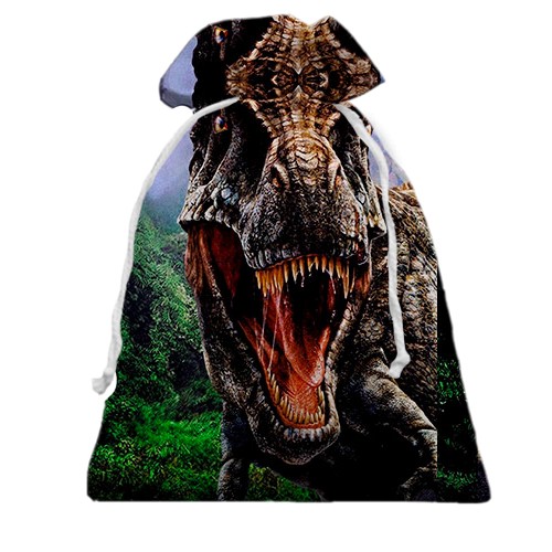 3D Подарочный мешочек с Динозавром (Парк Юрского Периода) (вид сзади)