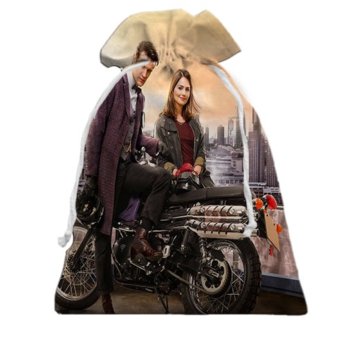 3D Подарунковий мішечок з Доктором Хто (вид спереду)